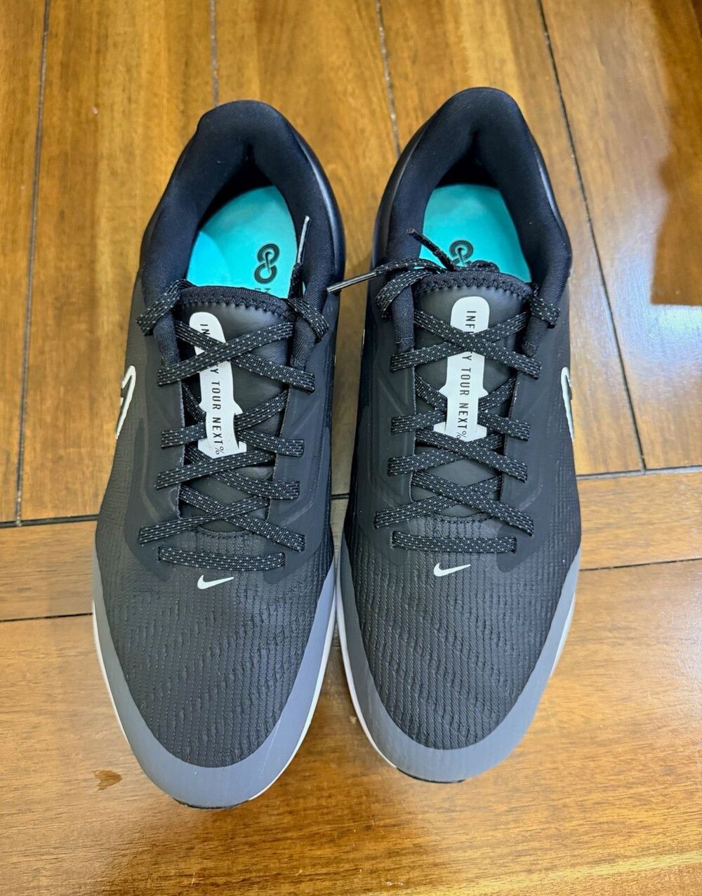 Nike Air Zoom Infinity Tour Men's Spiked Golf Shoes Black/Gray/White US 9.5